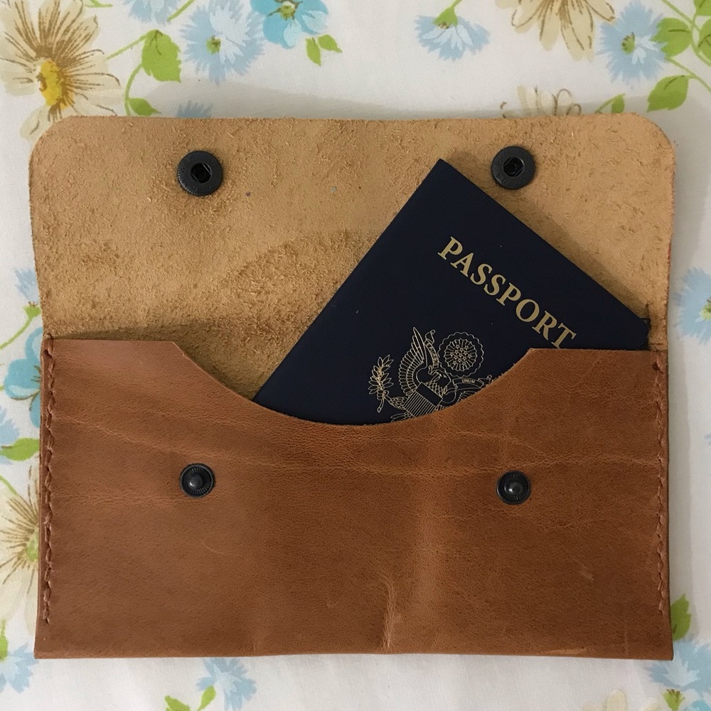 Handmade Genuine Leather Brown Wallet Clutch